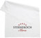 Herz & Heim® Geschirrtuch 100% Baumwolle 45 x 70 cm - Sternekoch - mit Aufdruck Ihres Wunschnamens Weiß