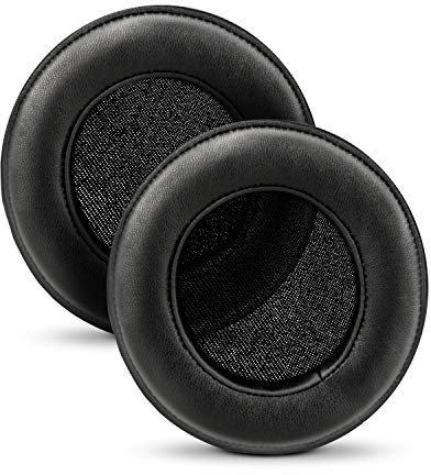 Brainwavz XL Large Replacement Memory Foam Earpads - Suitable For Many Other Large Over The Ear Headphones - Sennheiser, AKG, HifiMan, ATH, Philips, Fostex, Sony (Genuine Leather)