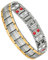 Jeracol Magnetic Bracelet Men,Titanium Steel Magnet Bracelets for Men with Effective 4 Elements,Adjustable Brazaletes Come with Jewelry Gift Box