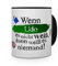 printplanet Tasse mit Namen UDO - Layout: Wenn UDO es Nicht weiß, dann weiß es niemand - Namenstasse, Kaffeebecher, Mug, Becher, Kaffee-Tasse - Farbe Schwarz