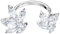 SWAROVSKI Damen-Ringe Edelstahl Kristall '- Ringgröße 55 5372962