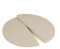 Ynni Kamado TQHMPS305 30.5cm PAIR Extra Thick High Temperature Half Moon Pizza Stone Heat Deflector BBQ 30.5cm TQHMPS305