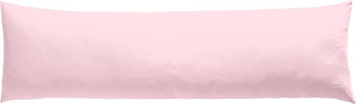 Erwin Müller Seitenschläferkissenbezug Single-Jersey Murnau - rosé Größe 40x140 - bügelfrei, strapazierstark, elastisch, mit Reißverschluss
