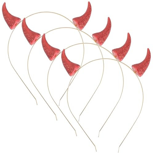 Holibanna Bandeau 4pcs Cornes de Diable fête d'halloween favorise Fournitures