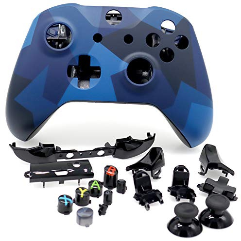 Deal4GO Kit de coque complet avec bouton de déclenchement pour manette Xbox One Slim 1708 Midnight Forces II Edition
