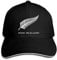 ZhangLinFu Unisex Adult Neuseeland Maori Fern Mode Golf Baseball Cap Verstellbar Plain Dad Trucker Hut Schwarz