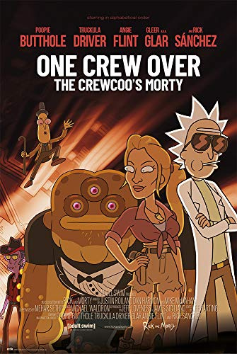 Grupo Erik Rick and Morty Merch - Rick and Morty Poster Staffel 4 One Crew - Kunstdruck - Deko Schlafzimmer - Zimmer Deko - Größe : 61 x 91, 5 cm - Originales Geschenk - Offizielle Lizenz