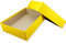 NEUSER PAPIER Hochwertige Aufbewahrungs- und Geschenkboxen - 10 Stück - DIN A4 - Honiggelb (Gelb) bezogen - 302 x 213 x 70 mm
