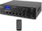 Power Dynamics PPA502 100V Mixer Amplifier with Bluetooth, USB MP3 Player & 2-Zone Room Audio System – 50W RMS, Multi-Input, EQ & IR Remote for Commercial PA Installations