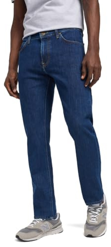 Lee Herren Daren Zip Fly Jeans, Deep Dark Stone, 42W / 34L EU