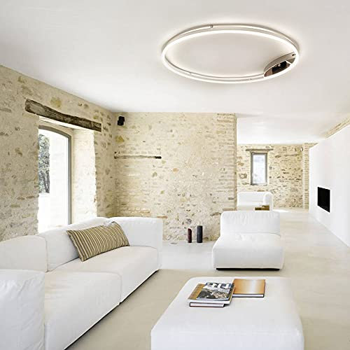 s.luce Ring 80 Wandlampe Deckenlampe LED Dimmbar Wandleuchte Deckenleuchte, Farbe:Alu-Gebürstet