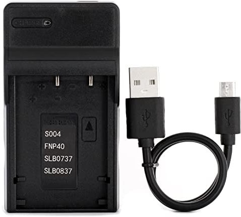 SLB-0737 USB Charger for Samsung Digimax i5, Digimax L50, L60, L80, i70, L700, L73, NV3, NV5, NV7, NV7 OPS Camera and More