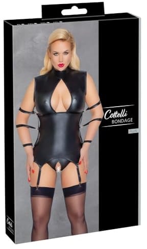 Cottelli Bondage Strapshemd Strapshemd Schwarz 4XL