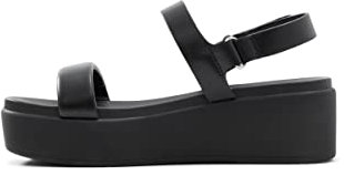 ALDO Damen Tisdal Keilsandale, Schwarz, 40 EU
