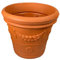Design-Pflanztopf ROM in der Farbe Terracotta aus Kunststoff | Durchmesser von 40 bis 90 cm (Farbe: Terracotta, Größe F55) | Höhe: 44 cm