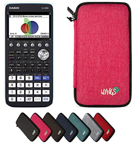 Casio fx-CG50 inklusive Schutztasche von WYNGS in Pink - Basic Set