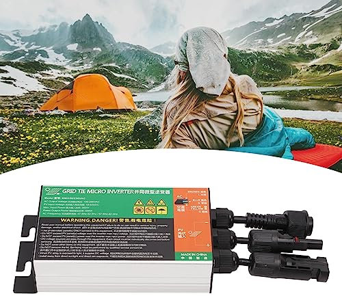 Jadeshay Solar Grid Tie Inverter, 350W 230V MPPT Solar Inverter IP55 Wasserdicht Sine Wave Micro Wechselrichter AC 180V-280V Ausgang für Kleine Solaranlagen