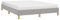 vidaXL Polsterbett Bett Doppelbett Bettgestell Bettrahmen Lattenrost Stoffbett Schlafzimmerbett Schlafzimmermöbel Hellgrau 140x200cm Stoff