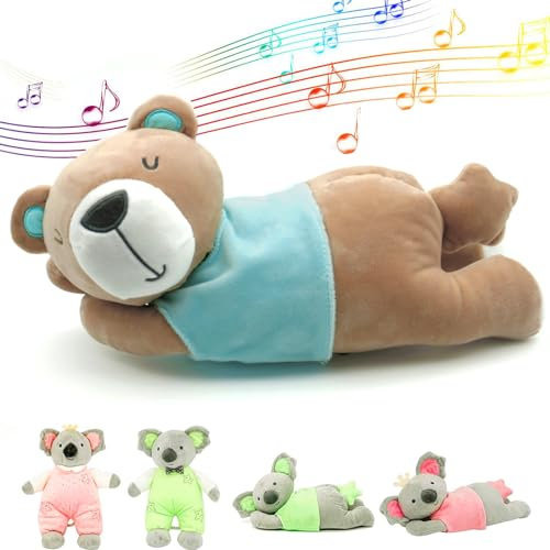 EAQ Spieluhr Baby, Teddybär-Plüschspielzeug, Musikspielzeug für Neugeborene, Geschenke für Babys, Jungen und Mädchen