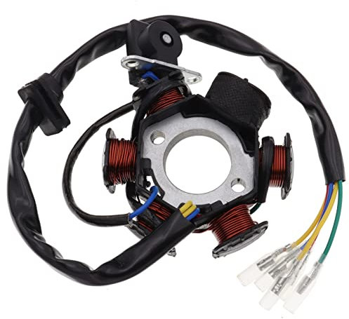 Lichtmaschine Stator 1 Stücke 6 Spulen Pole Für 50 Cc 70 Cc 90 Cc 110 Cc 125 Cc Pit Quad Dirt Bike ATV Buggy Magneto Schwungrad Stator (Farbe : 1)