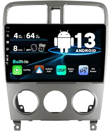 SXAUTO Android 12 IPS Autoradio Passt für Subaru Forester (2004-2008) - Eingebaut Carplay/Android Auto/DSP - Kamera + MIC - 4G+64G - DAB 360-Camera Lenkradsteuerung Fast-Boot AHD WiFi - 2 Din 9 Zoll