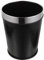 DOITOOL Chinese Trash Can Retro Trash Can Trash Cans for Office Wastebasket Garbage Can for Bathroom Small Trash Can for Bathroom Plastic, Leather Black Waste Paper Bin Vintage