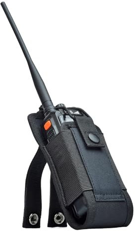 HYS Walkie Talkie Tasche, Molle Funkgerätehalter, Radio Halter, Multifunktionale Radio Pouch Funkgerät Tasche