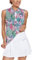Soneven Golf Poloshirt Damen Ärmellos Sport Shirts für Damen Atmungsaktiv Tennis Shirt Polohemd Fitness Damen Shirts Ärmellose A-Vintage-Druck L