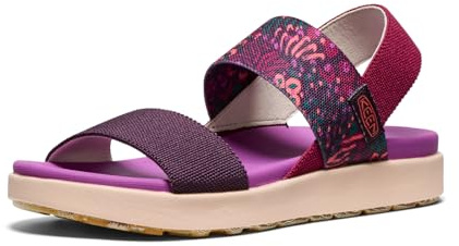 KEEN Elle Backstrap, Sandalias con correa de tobillo Mujer, Rojo (Beaujolais/Plum Perfect), 40 EU