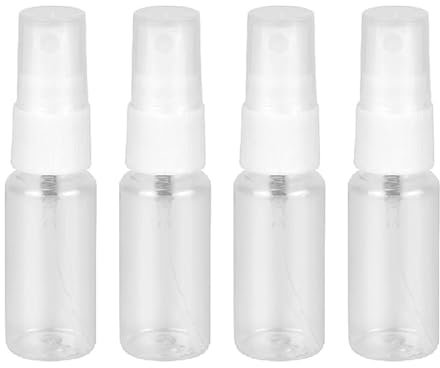 HSLPSM 4 X 20ml Sprühflasche Klein, Transparente Zerstäuber Flaschen, Spray Bottle, Zerstäuber Sprühflasche, Kleine Sprühflasche für Alkohol Körperpflege Flüssigkeit Kosmetik Parfüm