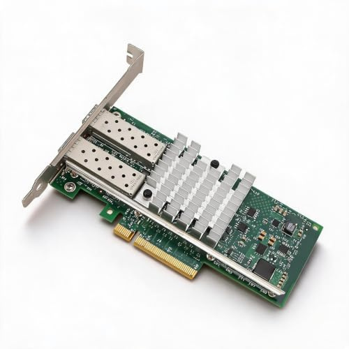 X520-DA2 Tarjeta de Red PCIE SFP+ de 10Gb, Puerto Dual SFP+ Convergente, Adaptador LAN Ethernet PCI Express PCIE X 8 para Servidor