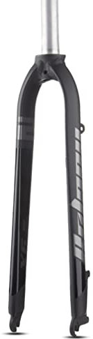 Forcella rigida per mountain bike 26/27,5/29 Forcella per bici in lega di alluminio Freno a disco 1-1/8'' Tubo dritto Senza filettatura 28,6 mm Forcelle anteriori superleggere (nero, 29 pollici)