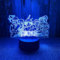 Hiting Lampe-3D Led, Nachtlicht 3d Illusion Lampe, Anime Illusion Led Lampe, 16 Farben Licht frei schalten, Touch-Schalter, 3D Visuelle Effekte Nachtlicht