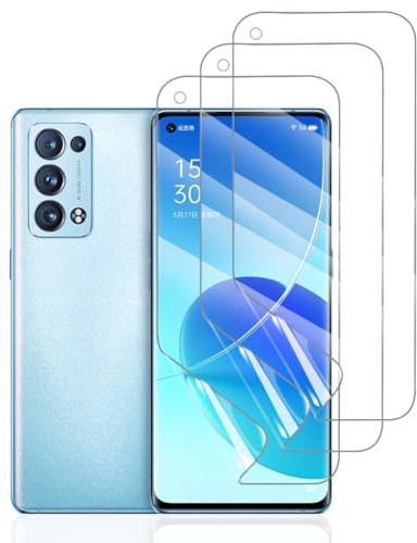 Hhfcryst Pellicola Idrogel Protettiva per Oppo Find X3 Neo, 3 Pezzi HD Trasparente Morbido TPU Protezioni per Lo Schermo(Non Vetro Temperato)