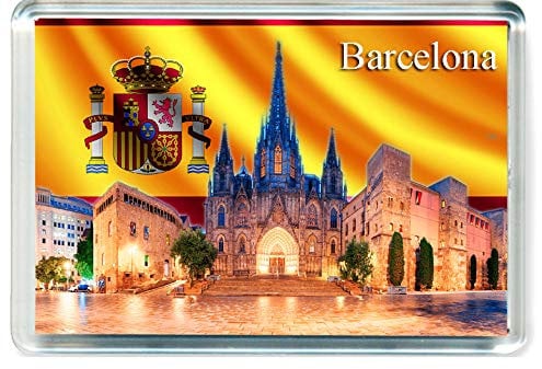 H239 Barcelona Jumbo Fridge Magnet Spain Travel Refrigerator Magnet