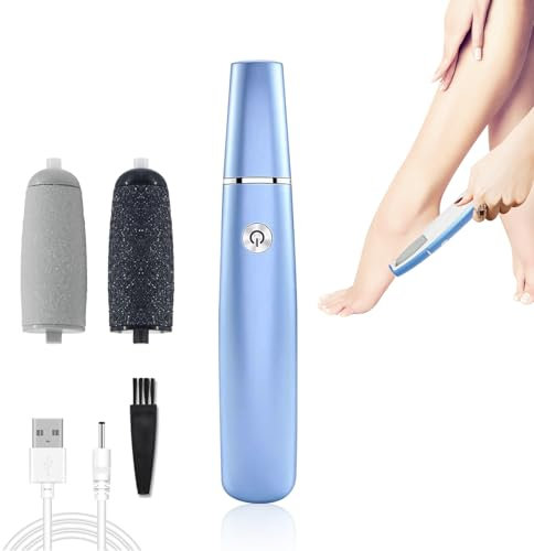 Horuili® Quitacallos eléctrico para pies, herramientas de pedicura eléctricas, quitacallos para pies, herramientas para el cuidado de los pies, para pieles secas, duras, muertas y agrietadas