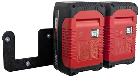 Xebtec Akku Halterung für 3 Einhell 18V Akku - Power-X-Change Akku Wandhalterung / Wandhalter / Akku-Halterung