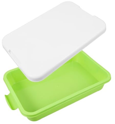 HOOTNEE Sabbiera Vuota Con Coperchio Sabbiera Portatile in Plastica Piccola Scatola Porta-giocattoli Per Attività All'aperto E Interni