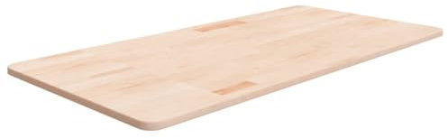 Snsowed Piano Bagno 100x50x1,5 cm in Legno Massello Non Trattato,Piano Bagno,Top Bagno Piano per Lavabo da Appoggio,Piano Lavabo Bagno-342925