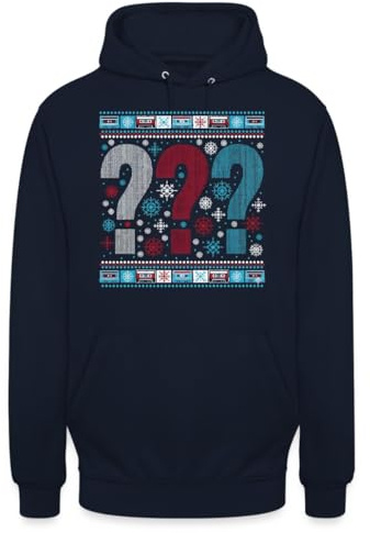 DREI Fragezeichen | Ugly Christmas Sweater Weihnachten Sweatshirt Hoodie Pullover