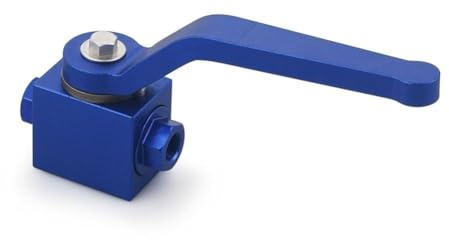 18 NPT Gewinde-Bremsleitungssperr-Absperrventil mit Kraftstoffflusskontrolle für Automobil-Hydraulik- und Kraftstoffleitungen, Öl- und Luftsysteme, Aluminium