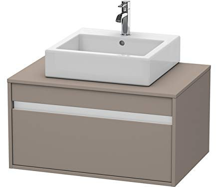 Duravit Waschtischunterschrank Ketho 550x80x426mm 1 Auszug, für ASB mi, basalt matt, KT669404343