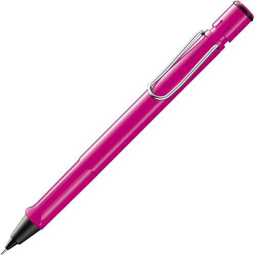 Lamy safari pink Druckbleistift - klassicher Minenbleistift mit ergonomischem Griff & Gehäuse aus ASA-Kunststoff - Bleistift mit Feinstrichmine M 41 in Strichbreite 0,5 mm & Radiertip