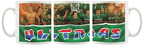 Ultras-Art Rapid Fans als Bedruckte Kaffeetasse/Teetasse aus Keramik, 300ml, weiß