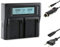 Blumax Turbo LCD Dual/Single Charger Kompatibel mit Canon, Nikon, Panasonic & Sony Akkus – Dual Ladegerät Sony NP-FW50