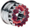 Westmark Linzer Keks-Ausstechform Stern, Mit Auswerfer, Rostfreier Edelstahl/Kunststoff, Weihnachten, Silber/Rot, 35022291