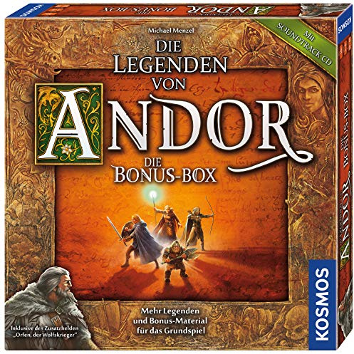 Kosmos 694074 Die Legenden von Andor - Die Bonus-Box. Mehr Legenden und Bonus-Material für das Grundspiel, Fantasy-Brettspiel ab 10 Jahren