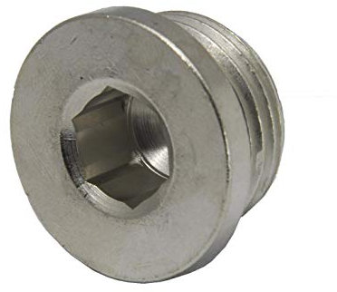 Hochdruck - Verschlussstopfen mit Innensechskant G 1/8, Material Stahl verzinkt bis 400 bar