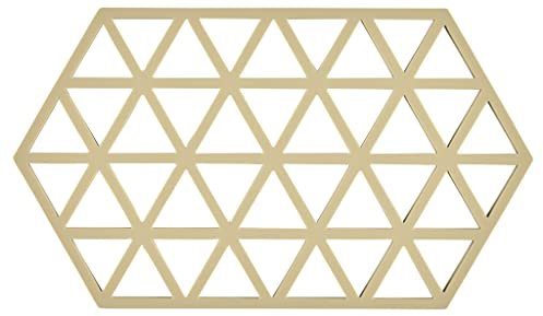 Zone Denmark, Triangles Topfuntersetzer/Untersetzer für Auflauf-/Ofenformen, Silikon, 24 x 14 cm, Warm Sand