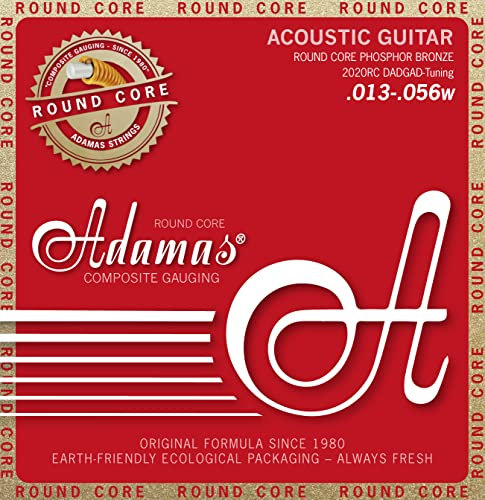 Adamas, Corde per chitarra acustica/folk Historic Reissue Phosphor Bronze Round Core, DADGAD-Tuning